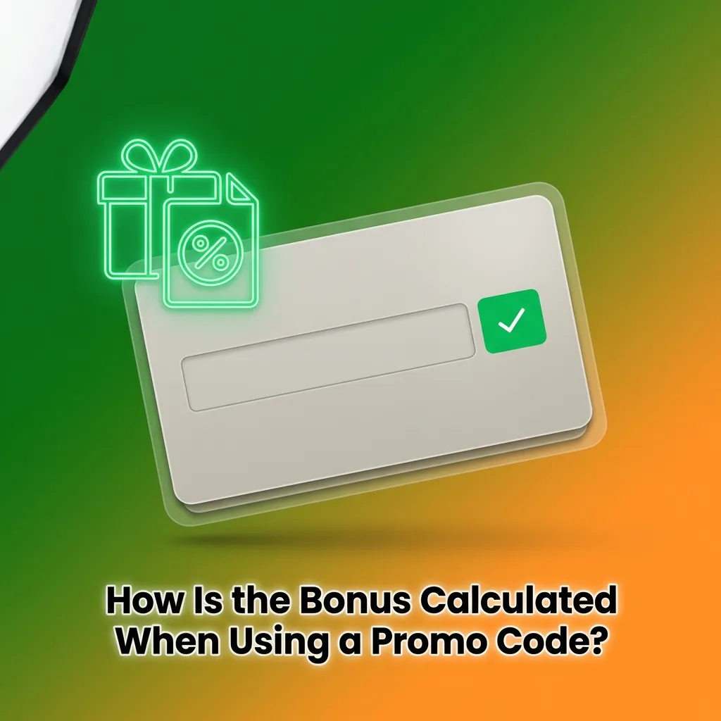 Diagram showing casino bonus calculations with deposit amounts, percentages, and total balances for promo codes