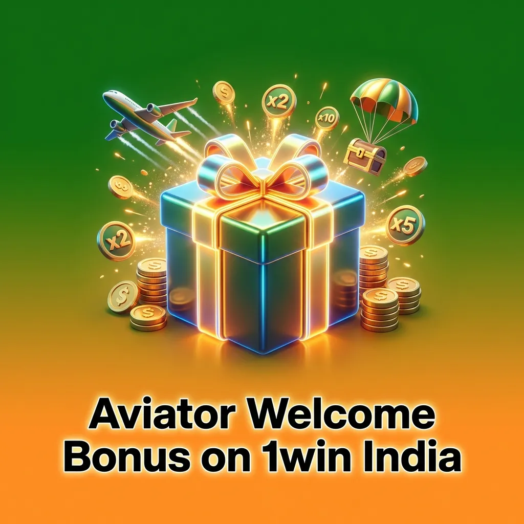 1win India welcome bonus offer showing 500% up to ₹75,000 for new players on Aviator and casino games