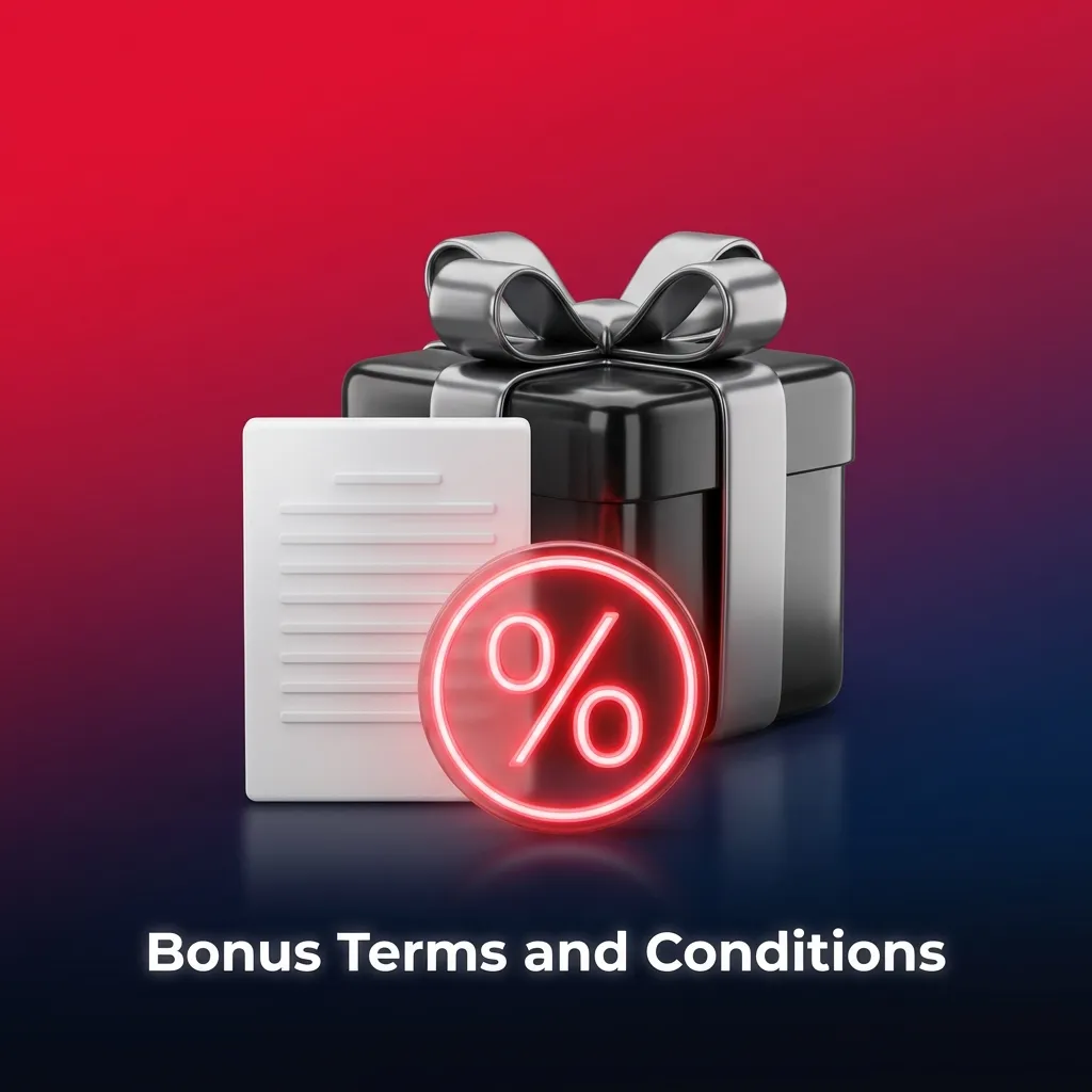 Bonus Terms and Conditions document showing wagering requirements, time limits, and game restrictions for casino bonuses.