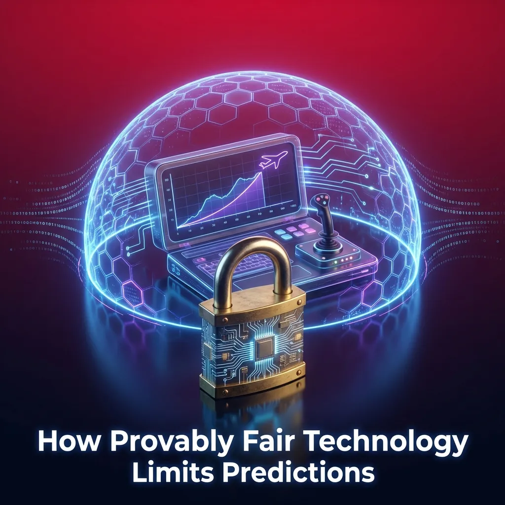 Diagram showing cryptographic algorithm protecting Aviator game results from predictor software analysis