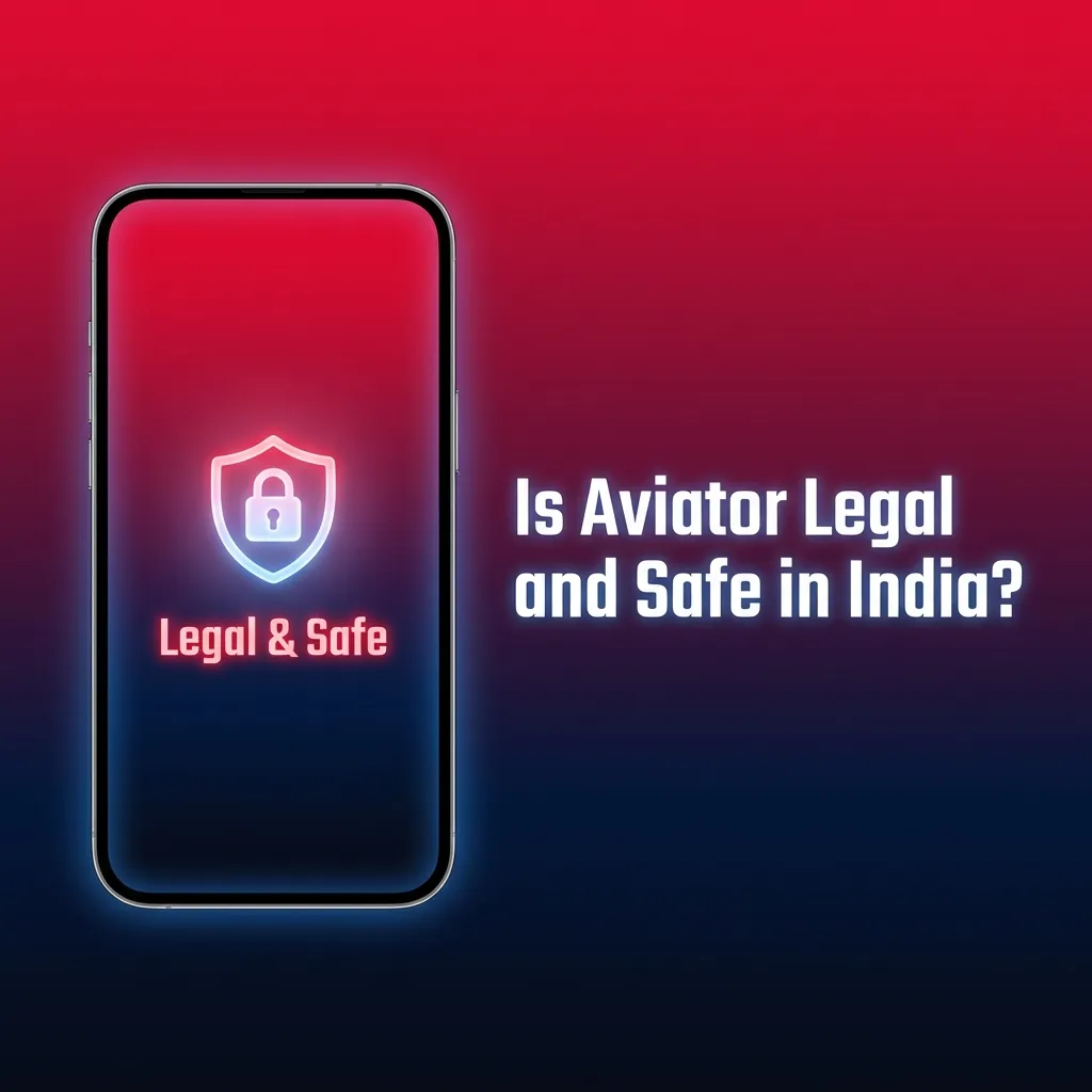 Licensed Aviator game interface showing SSL encryption and regulatory certification badges for Indian players