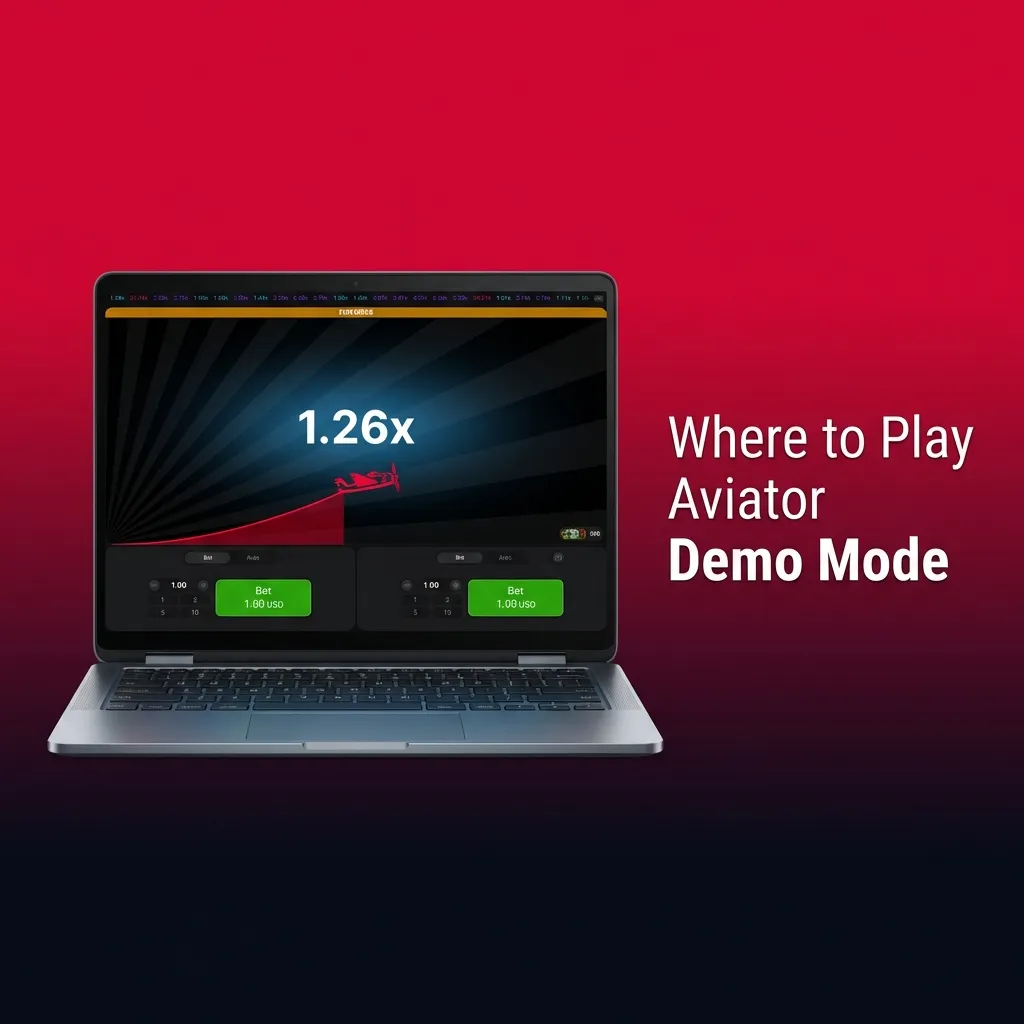 Player testing Aviator demo mode on screen, learning game mechanics before betting real money
