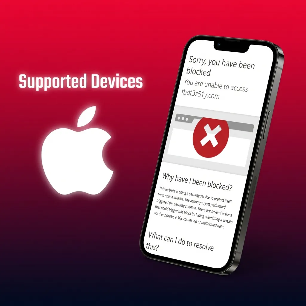 List of Apple devices compatible with progressive web app, including iPhone SE through 15 Pro Max and various iPad models