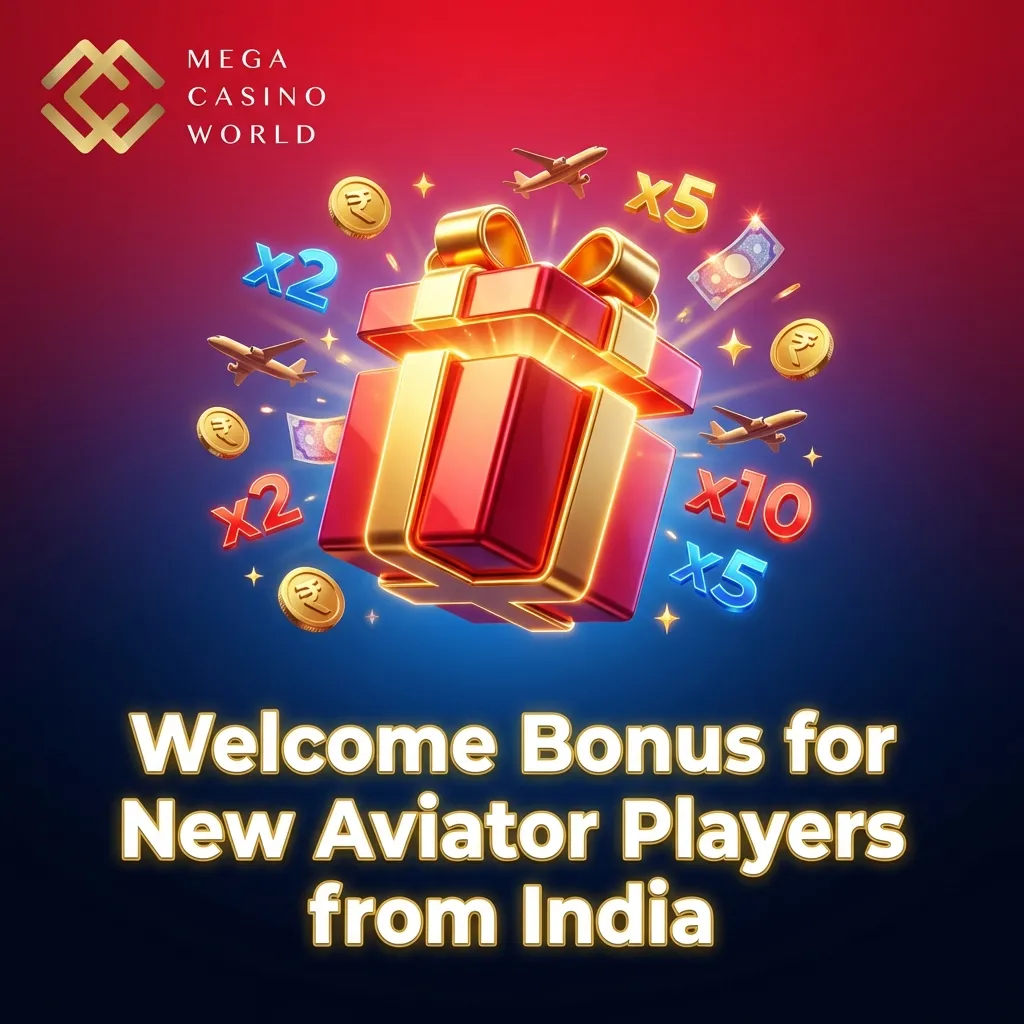 New Indian Aviator players receive 100% match bonus up to ₹25,000 on first deposit at Mega Casino World with 35x wagering.