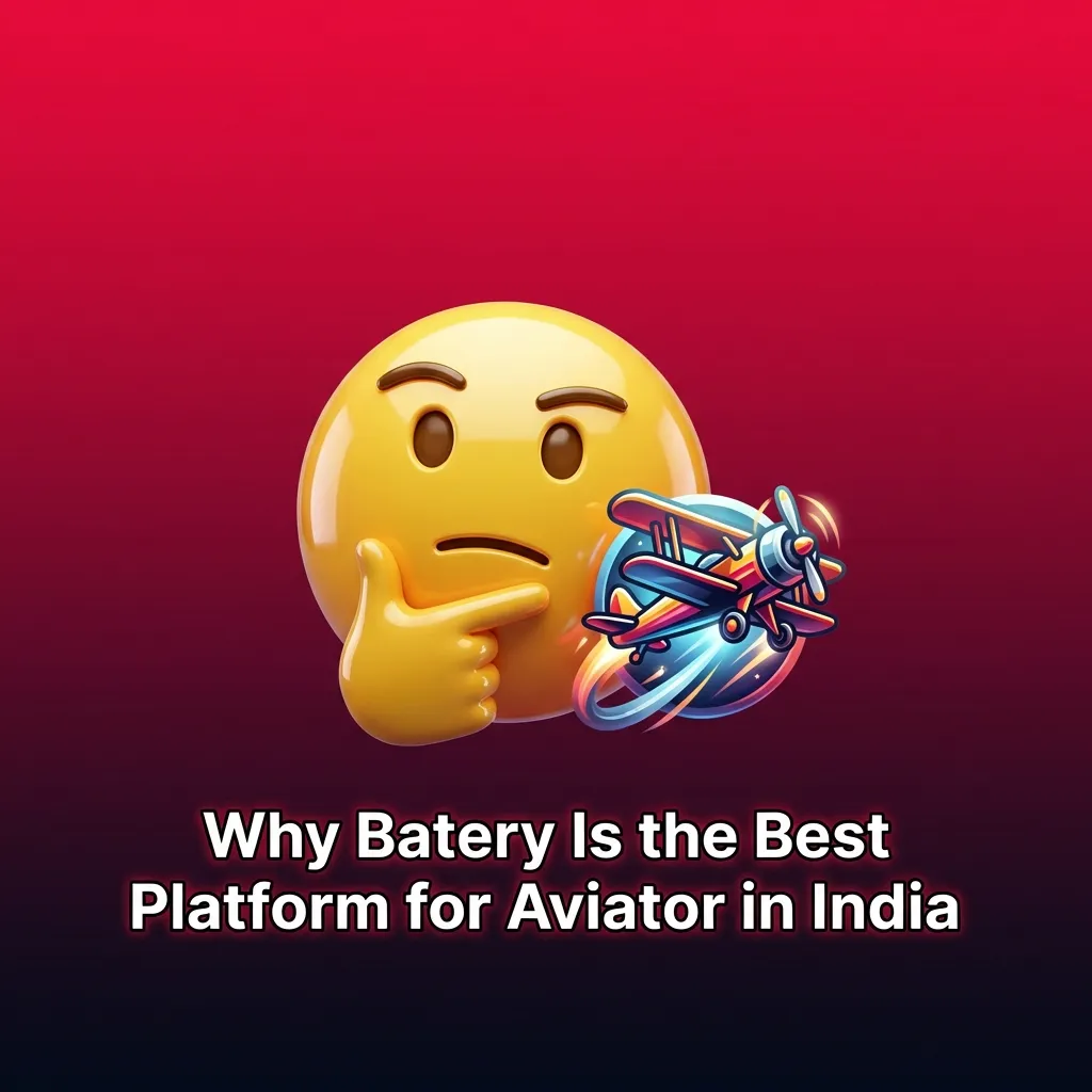 Batery platform interface showing Aviator game with UPI payment options and welcome bonus for Indian players