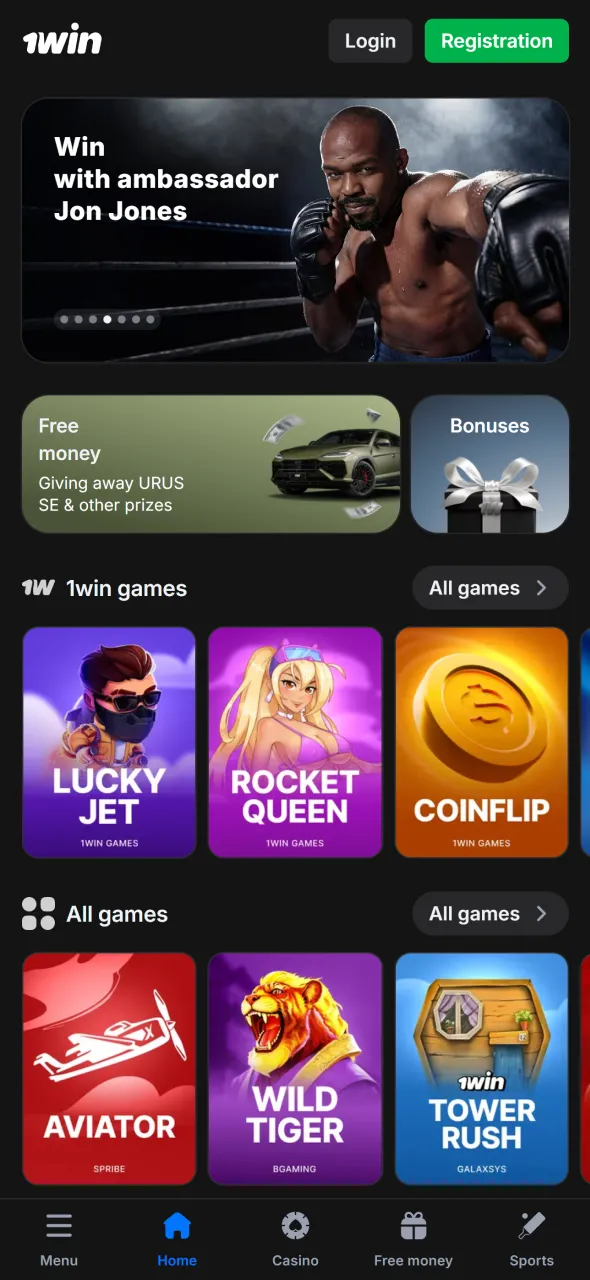 Open the 1win app to begin playing Aviator quickly.