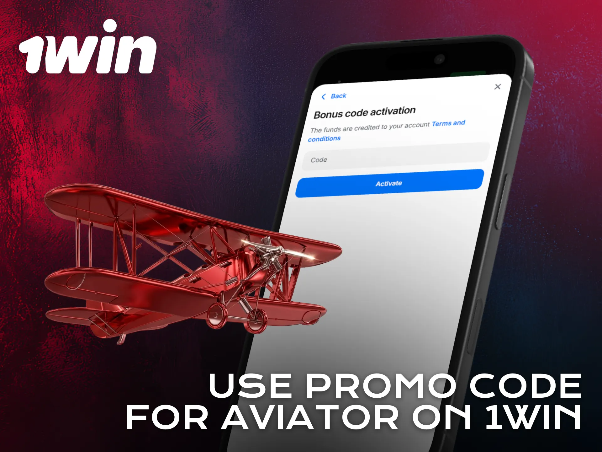 Use promo code to unlock Aviator rewards in the 1win app.