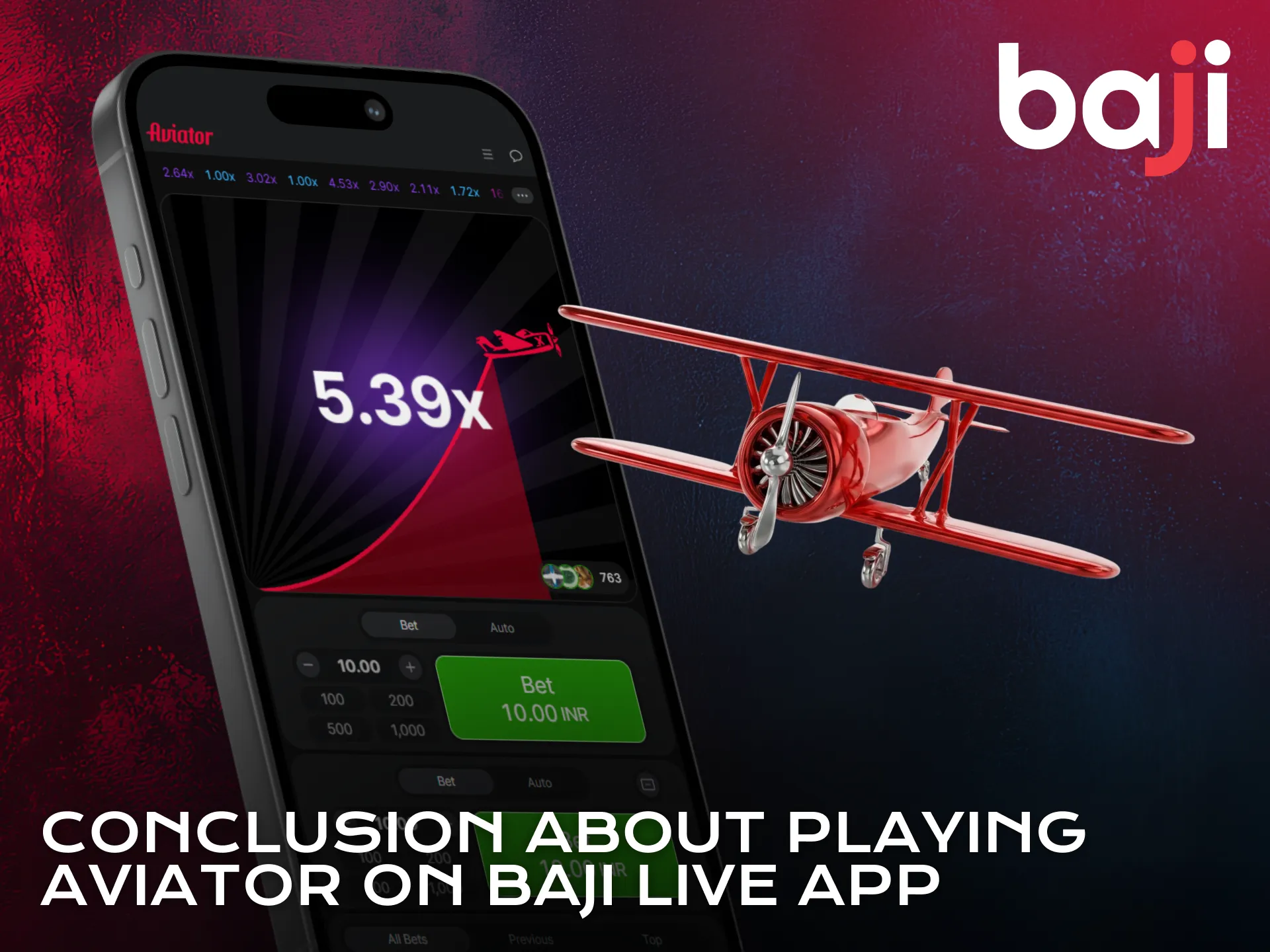 Enjoy stable Aviator performance powered by the Baji Live application.