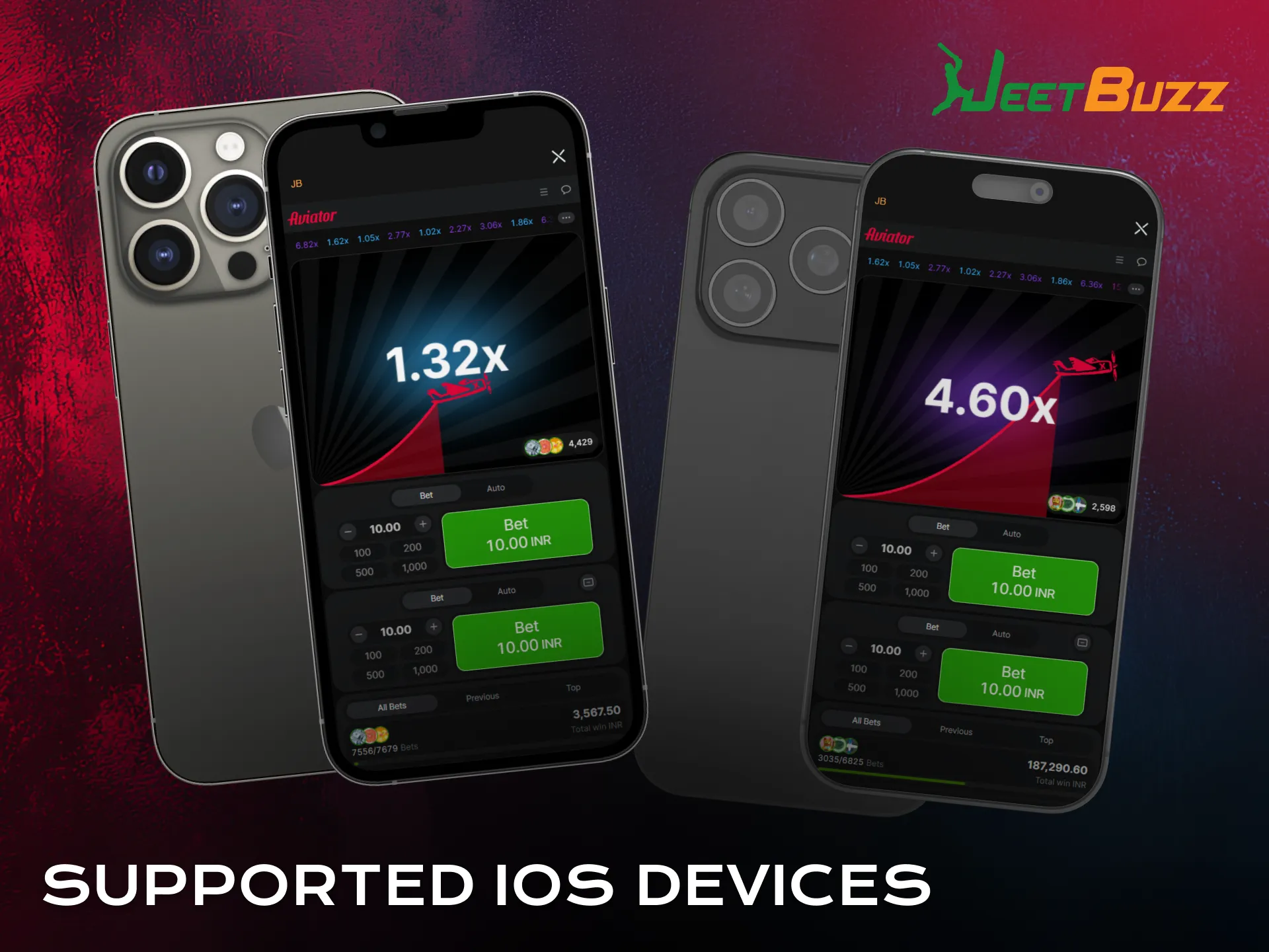 Review supported iOS devices for Aviator in the Jeetbuzz app.