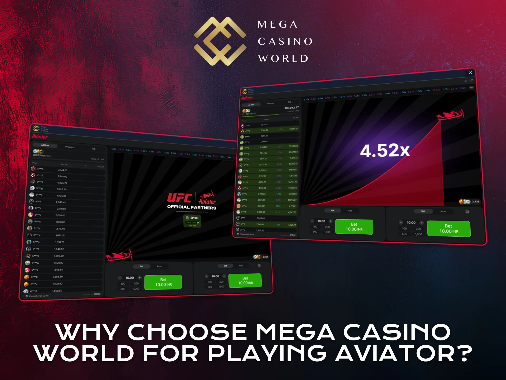 Discover why Mega Casino World is a great choice for playing Aviator online.
