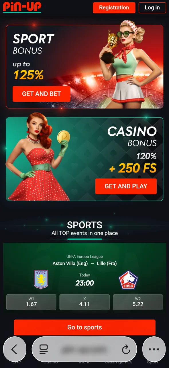 Open Safari to access Aviator through the Pin-Up application.