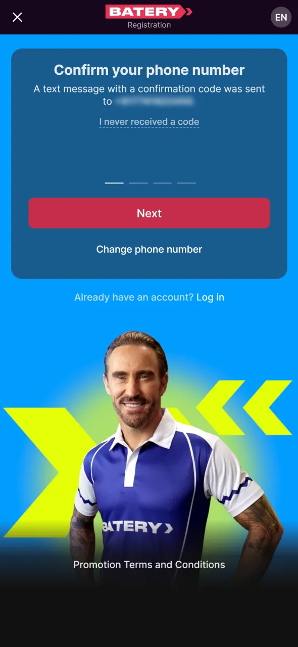 Verify and start playing Aviator immediately after registration.