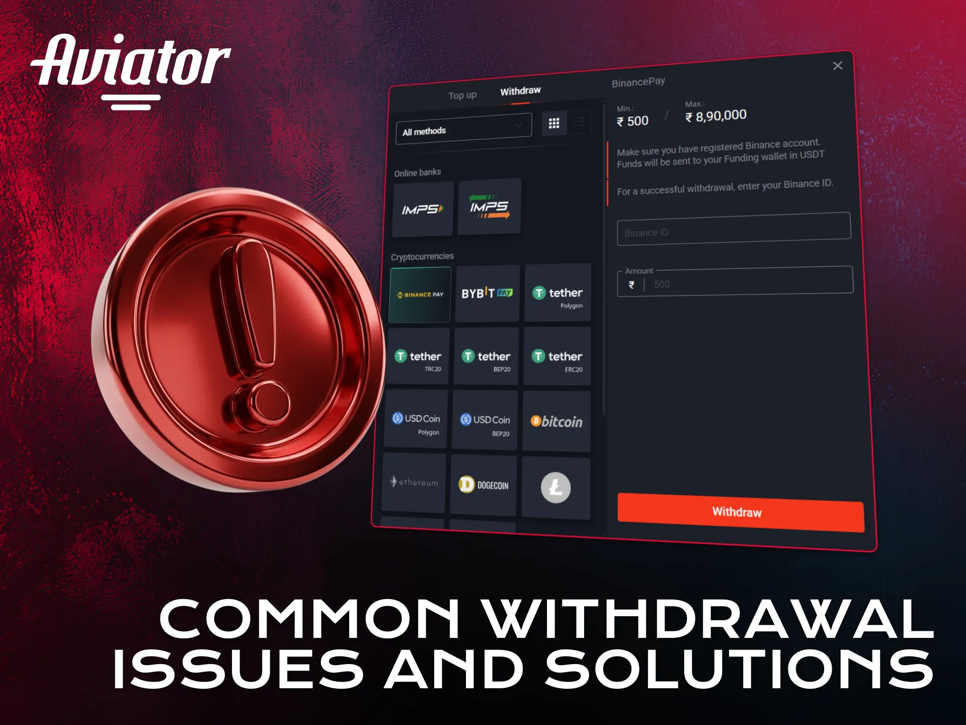 Solve common Aviator withdrawal issues using simple solutions.