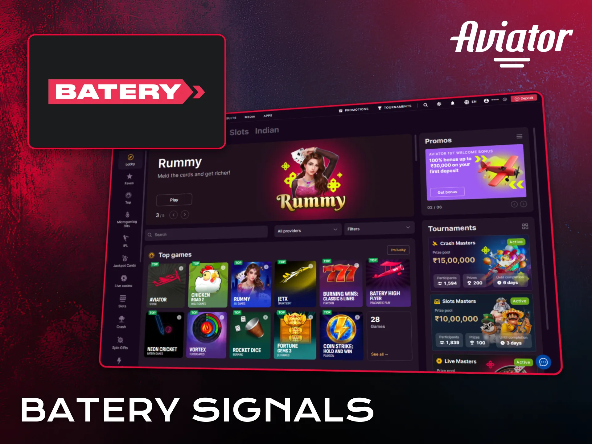 Explore Aviator signals shared by Batery for active players.